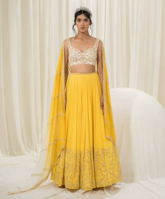 Yellow Lehenga Set 1