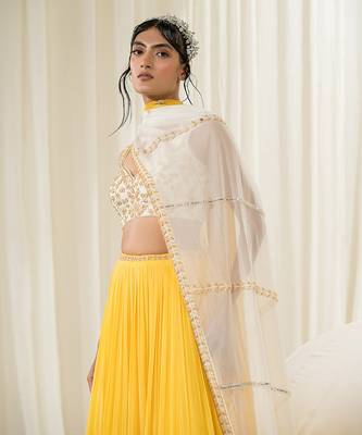 Yellow Lehenga Set 4