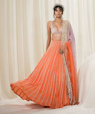Orange Lehenga Set 1