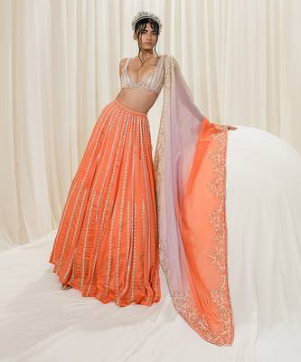 Orange Lehenga Set 2