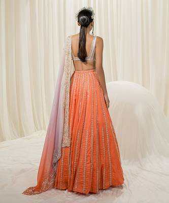Orange Lehenga Set 3