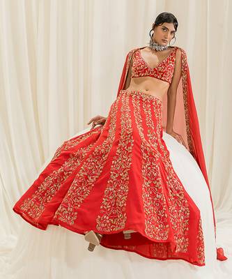 Red Lehenga Set 1