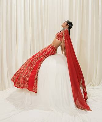Red Lehenga Set 3