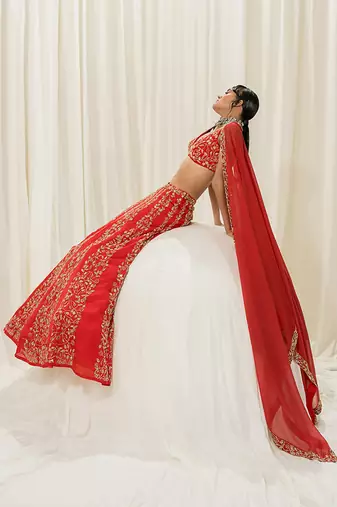 Red Lehenga Set