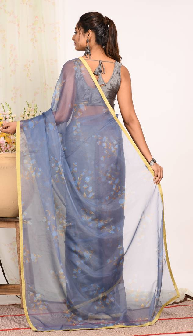 SIMI ORGANZA DIGITAL PRINT SAREE