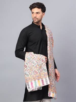 Mizash Mens kanni jaal fine wool, pure, luxury Supreme shawl,soft,pashmina 3
