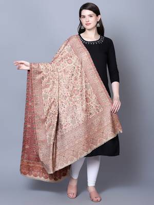 Women Kashmiri Kaani Jaal Woven Shawl 1