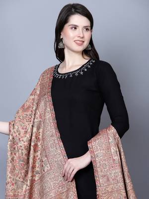 Women Kashmiri Kaani Jaal Woven Shawl 4
