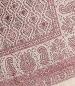 Mizash Women Fine Wool, Beige Designer Soft Warm Woven Shawl / Wrap