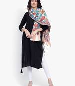 Women Fine Wool Pashmina Kalamkari Jaal Luxury Shawl