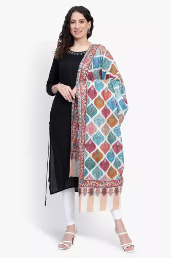 Women Fine Wool Pashmina Kalamkari Jaal Luxury Shawl