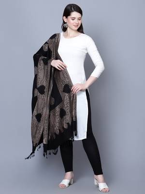 Women Kashimri Paisley Desginer Woven Stole 2