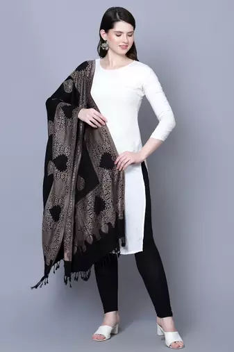 Women Kashimri Paisley Desginer Woven Stole