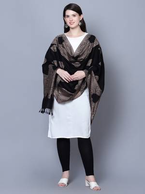 Women Kashimri Paisley Desginer Woven Stole 5