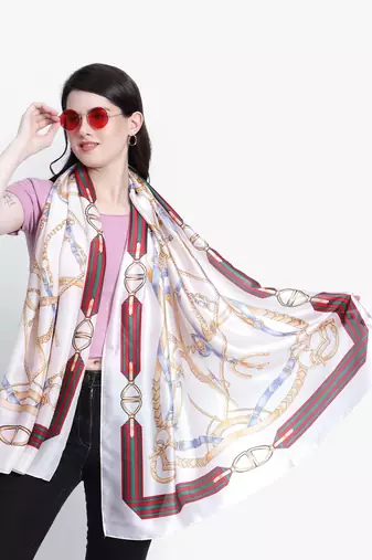 Woman Modal Silk Designer Scarf / Stole