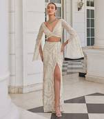 Ivory Saia Lehenga Set