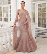 Salmon Pink Siona Lehenga Set