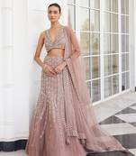 Salmon Pink Sasha Lehenga Set