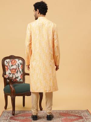 Tabard kurta & churidar set for men 4