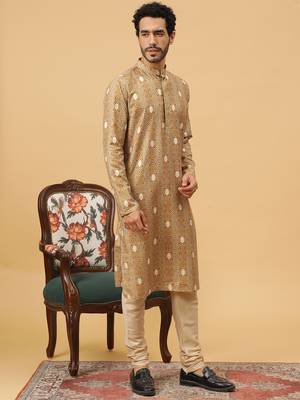Tabard kurta & churidar set for men 3