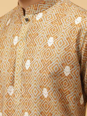 Tabard kurta & churidar set for men 5
