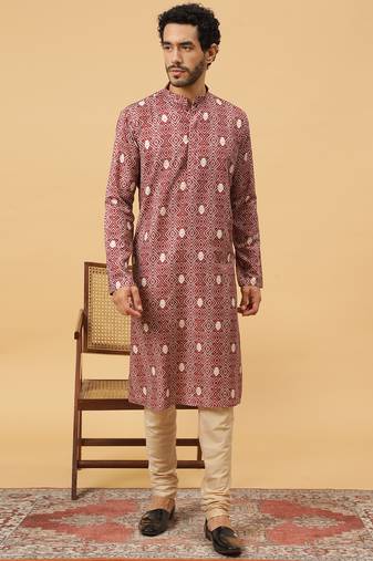 Tabard kurta & churidar set for men