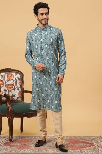 Tabard kurta & churidar set for men