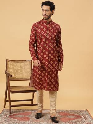 Tabard kurta & churidar set for men 1