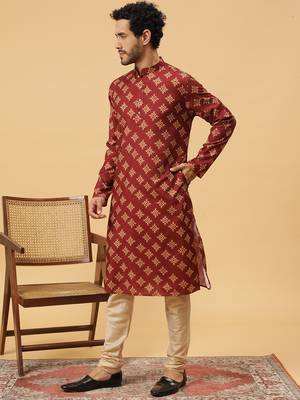 Tabard kurta & churidar set for men 2