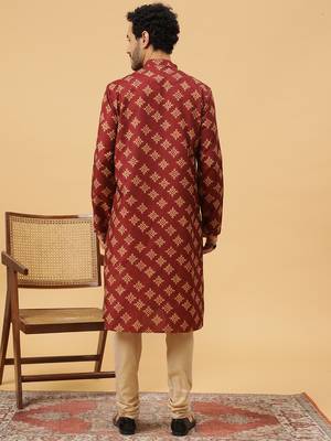 Tabard kurta & churidar set for men 4