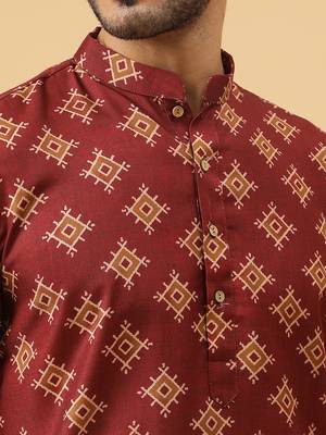 Tabard kurta & churidar set for men 5