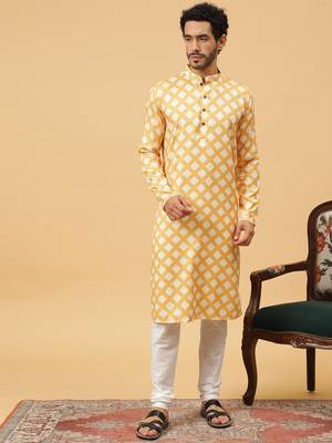 Tabard kurta & churidar set for men 1