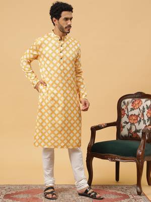 Tabard kurta & churidar set for men 3