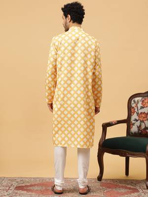 Tabard kurta & churidar set for men 4