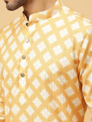 Tabard kurta & churidar set for men 5