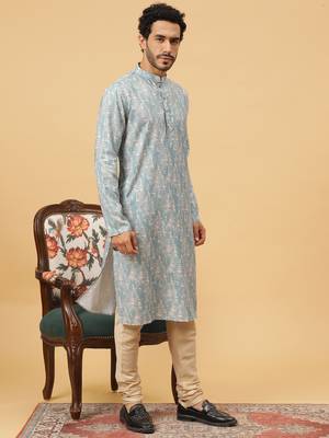 Tabard kurta & churidar set for men 3