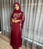 Maroon Wedding Kaftan for Women
