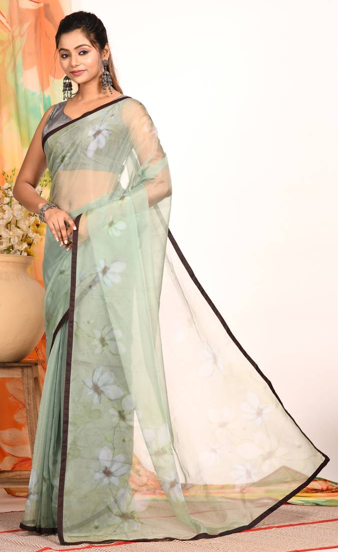 SIMI ORGANZA DIGITAL PRINT SAREE
