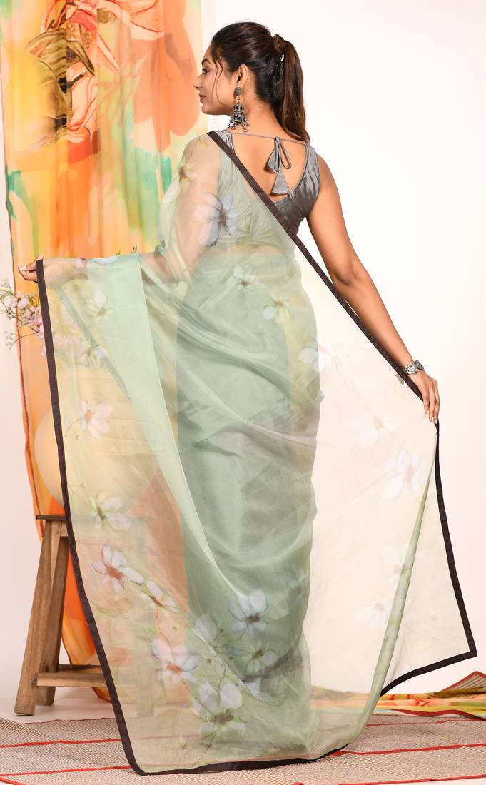 SIMI ORGANZA DIGITAL PRINT SAREE