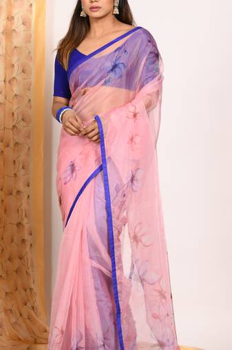 SIMI ORGANZA DIGITAL PRINT SAREE