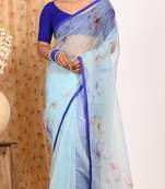 SIMI ORGANZA DIGITAL PRINT SAREE
