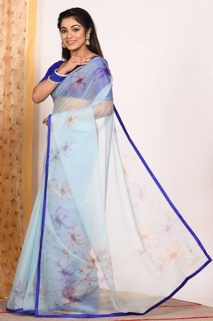 SIMI ORGANZA DIGITAL PRINT SAREE