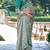 Cement Grey Silk Heavy Thread Embroidred Work Saree With Blouse