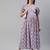Grey floral print cotton maternity dress