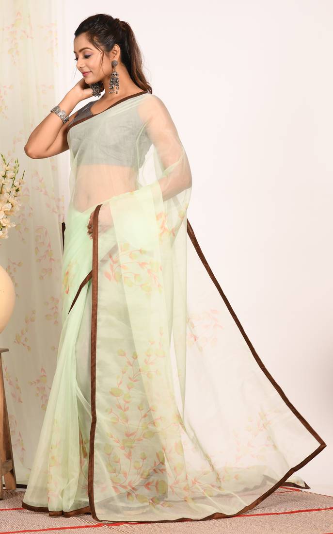 SIMI ORGANZA DIGITAL PRINT SAREE