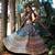 Blue Heavy Sequins Work Chinon Silk Semi Stitch Wedding Lehenga