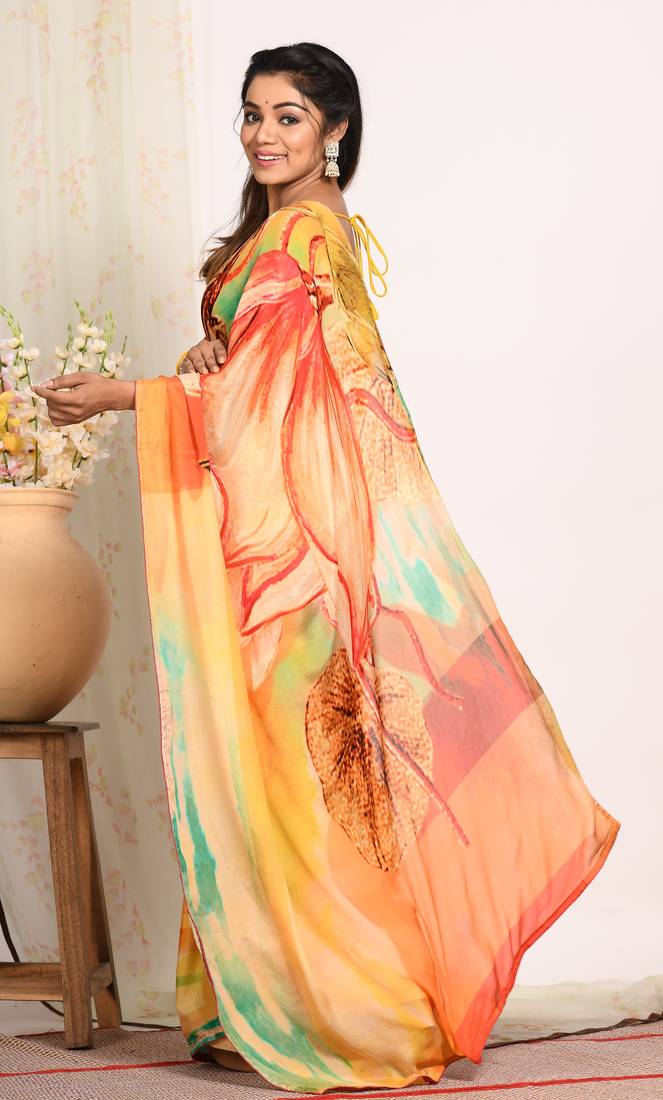 PURE DIGITAL PRINT SAREE