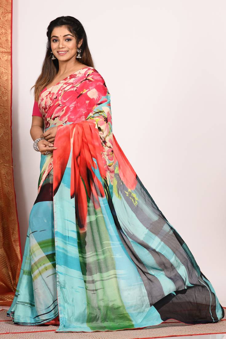 PURE DIGITAL PRINT SAREE