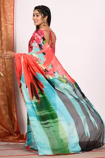 PURE DIGITAL PRINT SAREE