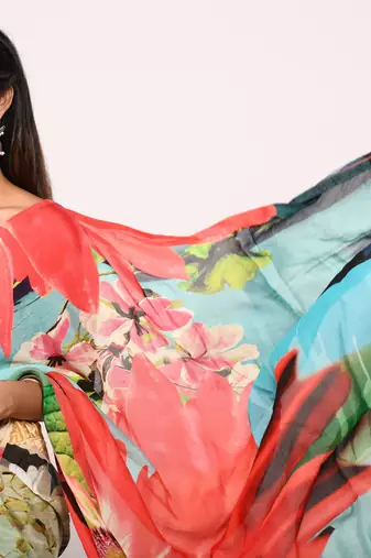 PURE DIGITAL PRINT SAREE